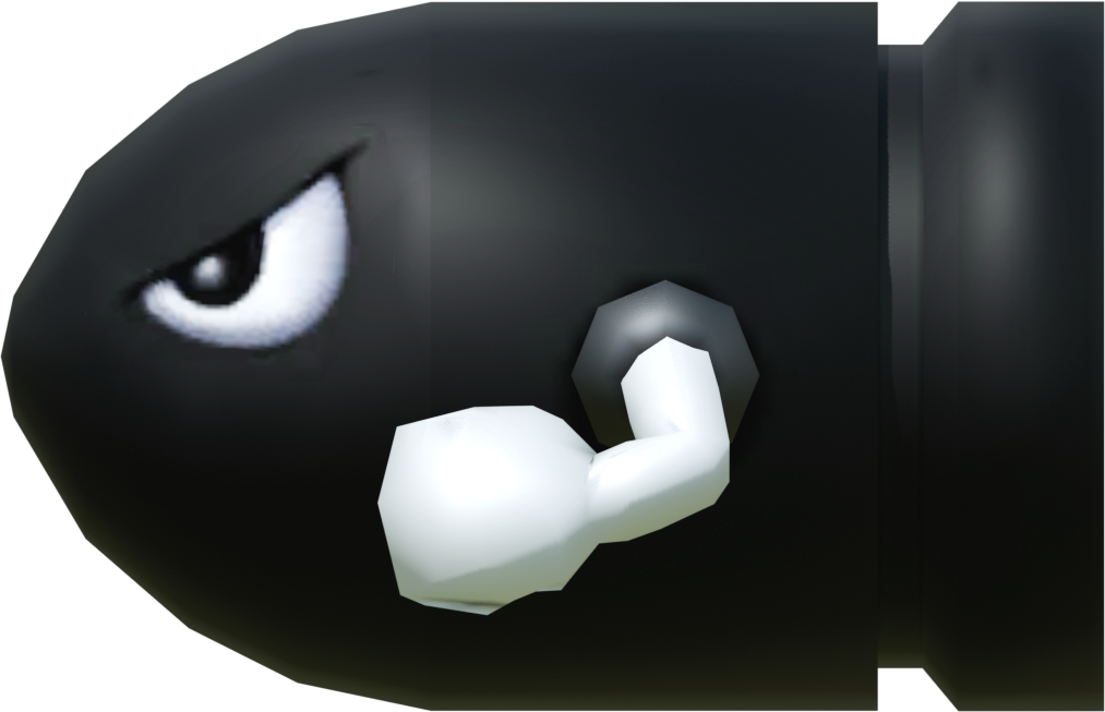 FileNSMBW Asset Model Bullet Bill.png Super Mario Wiki, the Mario