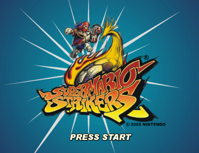 File:Strikers Early title screen.png
