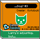 The shelf sprite of one of Mona's favorite artist comics: ...Dog? #3 in the game WarioWare: D.I.Y..