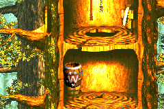The location of the Warp Barrel in Barrel Shield Bust-Up from the Game Boy Advance remake of Donkey Kong Country 3