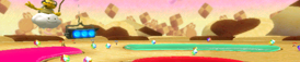 The course banner for GCN Cookie Land from Mario Kart Wii.