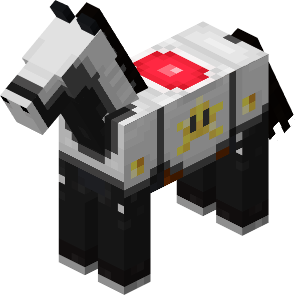 File:Minecraft Mario Mash-Up Horse Black Leather Render.png