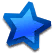 A blue Mini Paint Star goal