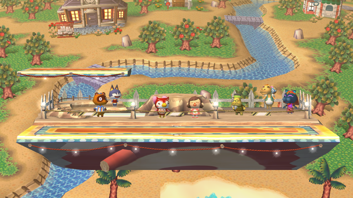 File:SSBB Smashville Stage.png - Super Mario Wiki, the Mario encyclopedia