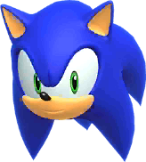 Sonic's head icon in Mario & Sonic at the Olympic Games Tokyo 2020