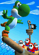 Yoshi on the nose of a Shy Guy Ship