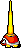 Sprite of a M. M-Spike Top with a tall spike from Super Princess Peach.