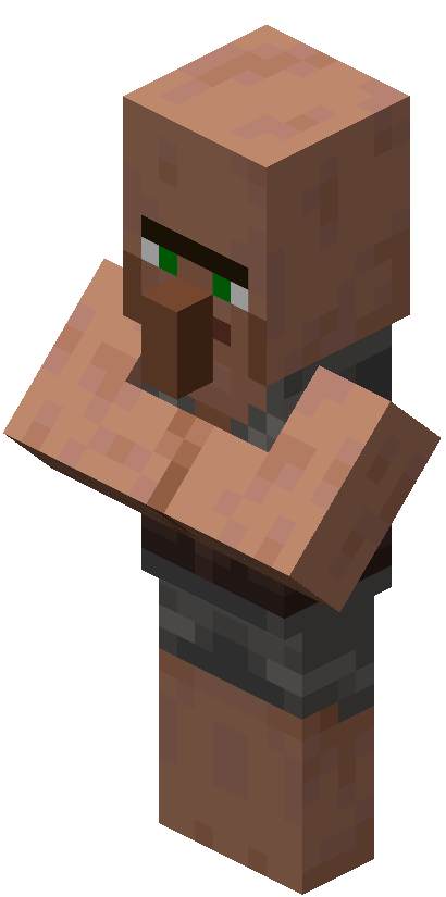 File:Minecraft Villager.png - Super Mario Wiki, the Mario encyclopedia