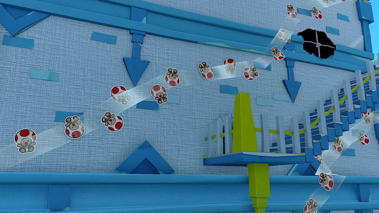 A large group of Toads stuck to the walls of Sea Tower