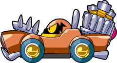 Artwork of Hot Roderick from Wario Land: Shake It!