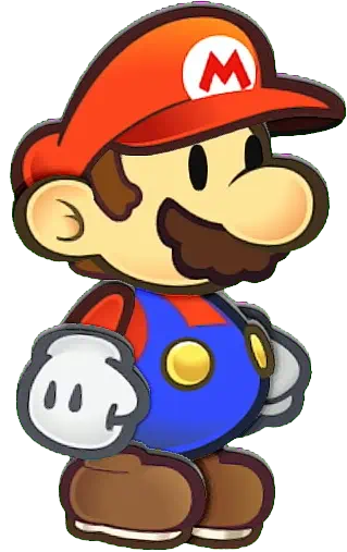 Mario idle, from Paper Mario: The Thousand-Year Door