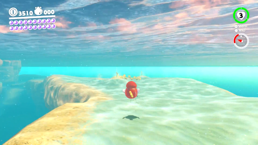 The location of a Power Moon in Super Mario Odyssey
