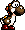Sprite of the brown Yoshi in the introduction of Super Mario World 2: Yoshi's Island