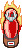Sprite of a statue on fire