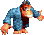 Sprite of Swanky Kong from Donkey Kong Country 3 for Game Boy Advance