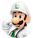 Icon of Dr. Fire Luigi from Dr. Mario World