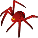 Artwork of a spider from Luigi's Mansion Arcade. It was potentially produced for Luigi's Mansion: Dark Moon, as the arcade game otherwise utilizes its promotional assets.