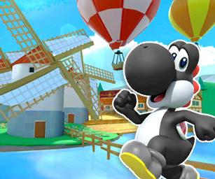 File:MKT Icon DaisyHills3DS BlackYoshi.png