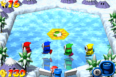 The Skating Shy Guy area in Frosty Frontier Stage