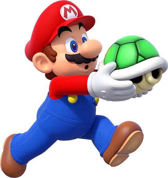 File:Mario Holding Shell Remake.png