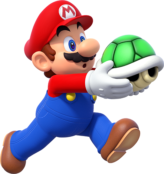 File:Mario Holding Shell Remake.png