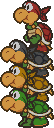 Sprite of the Koopa Bros. in tower formation, from Paper Mario.