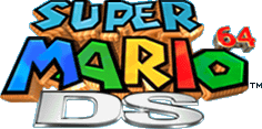 The ingame logo of Super Mario 64 DS