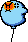 Sprite of a Boo Balloon after two hits in Super Mario World 2: Yoshi's Island
