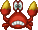 Sprite of a Sidestepper from Mario Kart DS