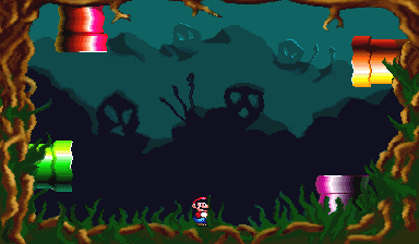 Mario in the level Swamp 4.