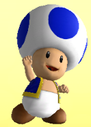 Blue Toad from Mario Super Sluggers
