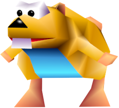 File:DK64 Yellow Gnawty.png