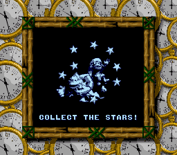 Collect the Stars! Bonus Area title card in Donkey Kong Land III