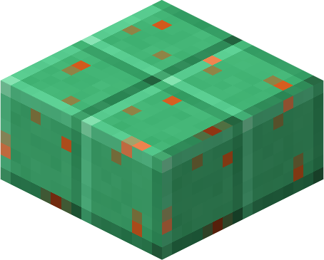 File:Minecraft Mario Mash-Up Oxidized Cut Copper Slab Render.png