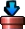 Sprite of a red Warp Pipe entrance from course maps in Puzzle & Dragons: Super Mario Bros. Edition.