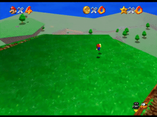 Obtaing the First Power Star SM64.gif