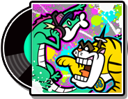 The record case (not the actual record) 18 x 13 in WarioWare Gold.