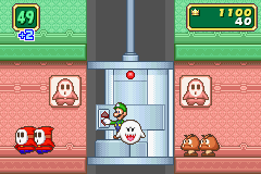 The mini-game, Floor It! from Mario Party Advance