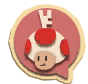 The icon which appears in Cherry Lake after finding the Red Chosen Toad