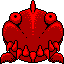 Sprite of a Big Mouth, from Virtual Boy Wario Land