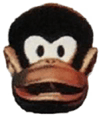 Artwork of Diddy Kong's head