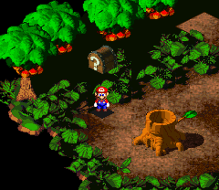 Second Treasure in Forest Maze of Super Mario RPG: Legend of the Seven Stars.