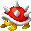 Sprite of a Spiny from Mario & Luigi: Bowser's Inside Story + Bowser Jr.'s Journey.
