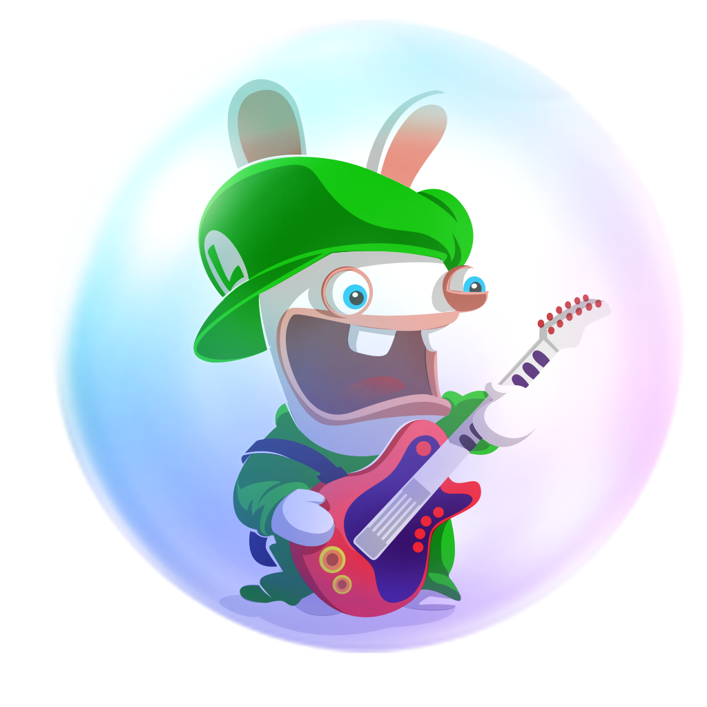 File:MRKB Soundtracks art Rabbid Luigi.png - Super Mario Wiki, the ...