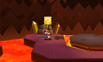 Last ? Block in Rumble Volcano of Paper Mario: Sticker Star.