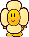 Sprite of an Amazy Dayzee from Super Paper Mario.