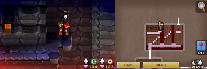 Location of the third hidden block in Bowser's Castle.