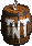 Sprite of a TNT Drum in Donkey Kong Country.