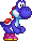 Blue Yoshi sprite from Yoshi Touch & Go