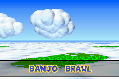 Screenshot of a boss opening from Banjo-Pilot, for comparison with Diddy Kong Pilot's 2003 build